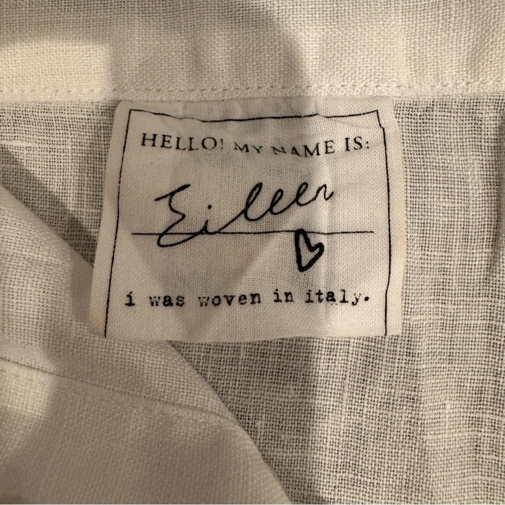 Frank and Eileen EILEEN Relaxed Linen Button Down Shirt Size S - Picture 8 of 10